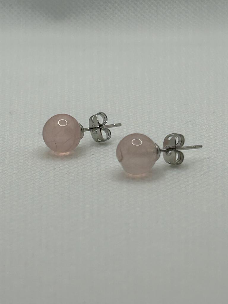 Orecchini sfera in pietra naturale